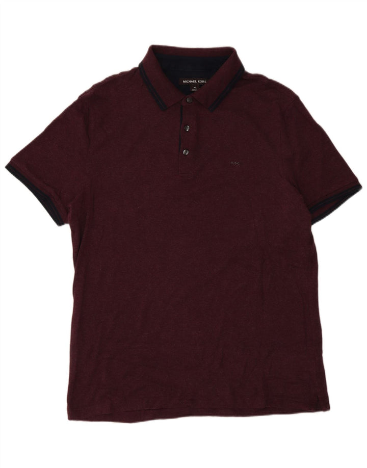 MICHAEL KORS Polo Homme Coton Bordeaux Moyen