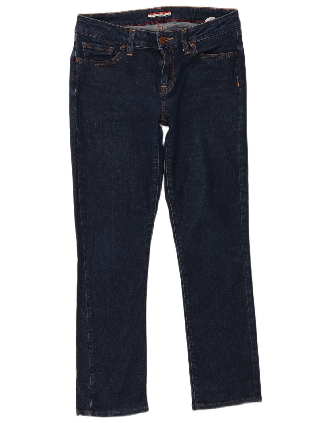 Tommy Hilfiger Jean slim pour femme US 4 Small W28 L26 Bleu marine Coton