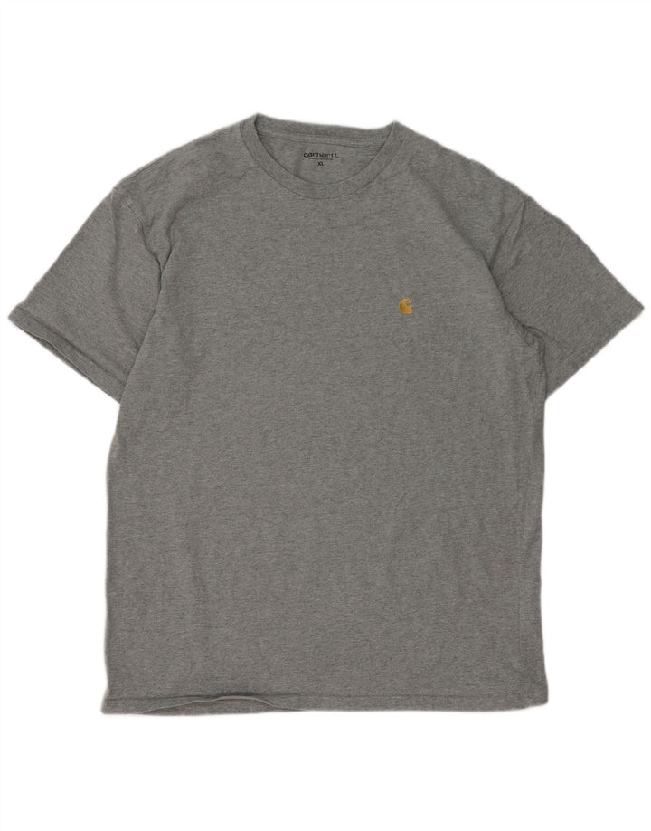 Carhartt T-Shirt Homme Top XL Gris Coton