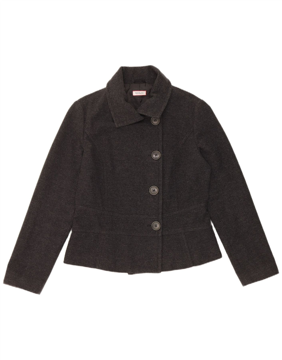 Max & Co. Veste blazer à 4 boutons pour femme UK 14 Gris moyen moucheté