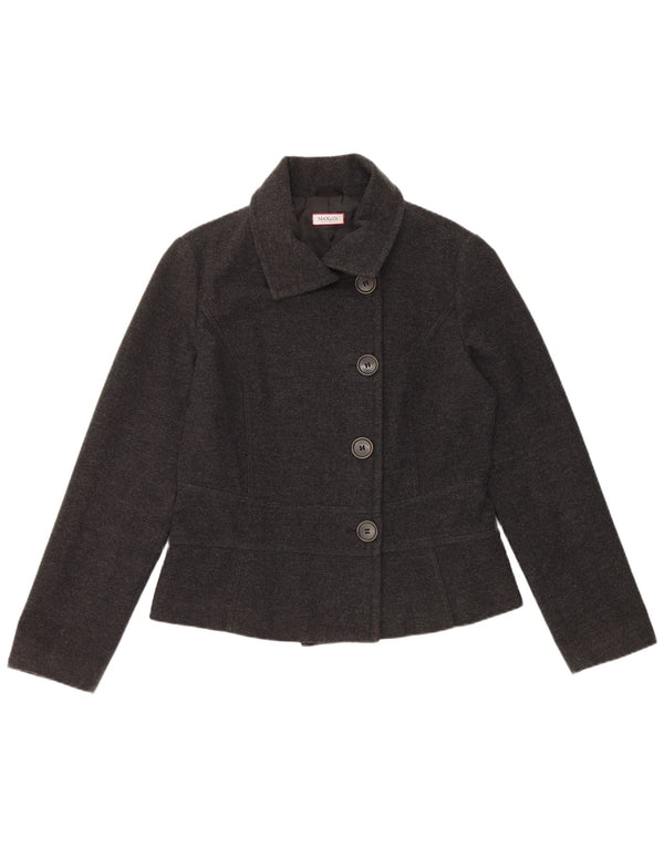 Max & Co. Veste blazer à 4 boutons pour femme UK 14 Gris moyen moucheté