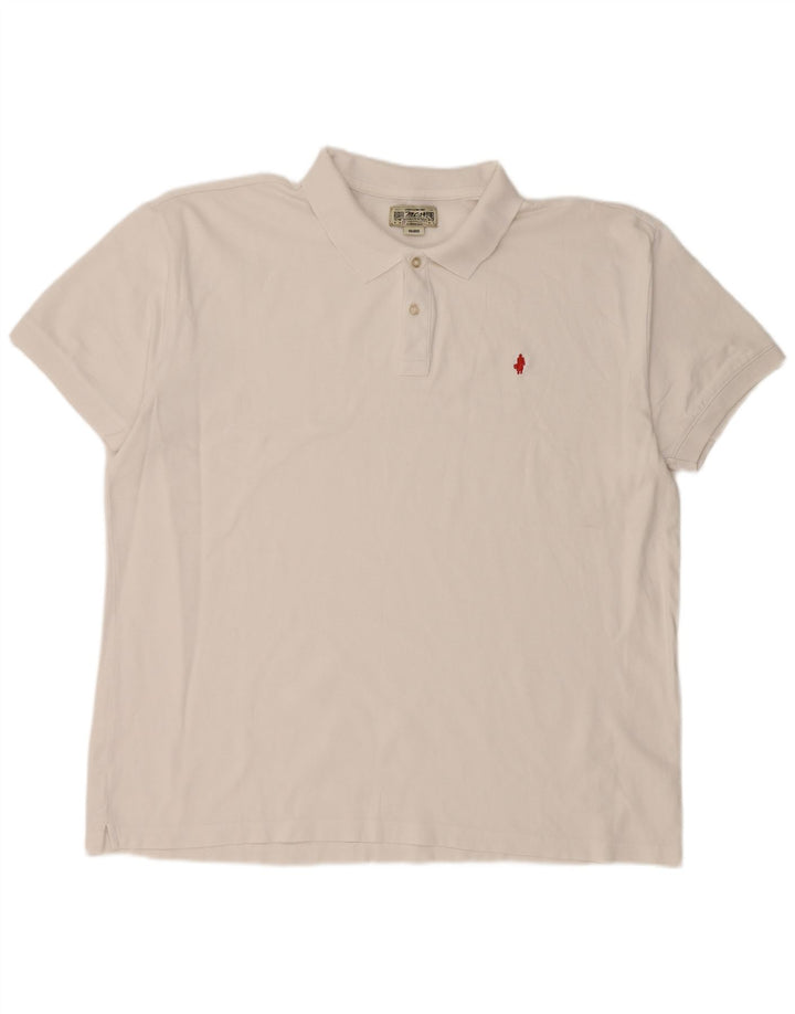 MARLBORO CLASSICS Mens Polo Shirt 4XL White