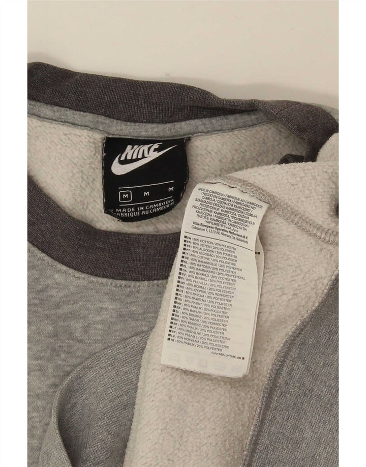 Nike Sweat-shirt en coton moucheté gris moyen pour homme