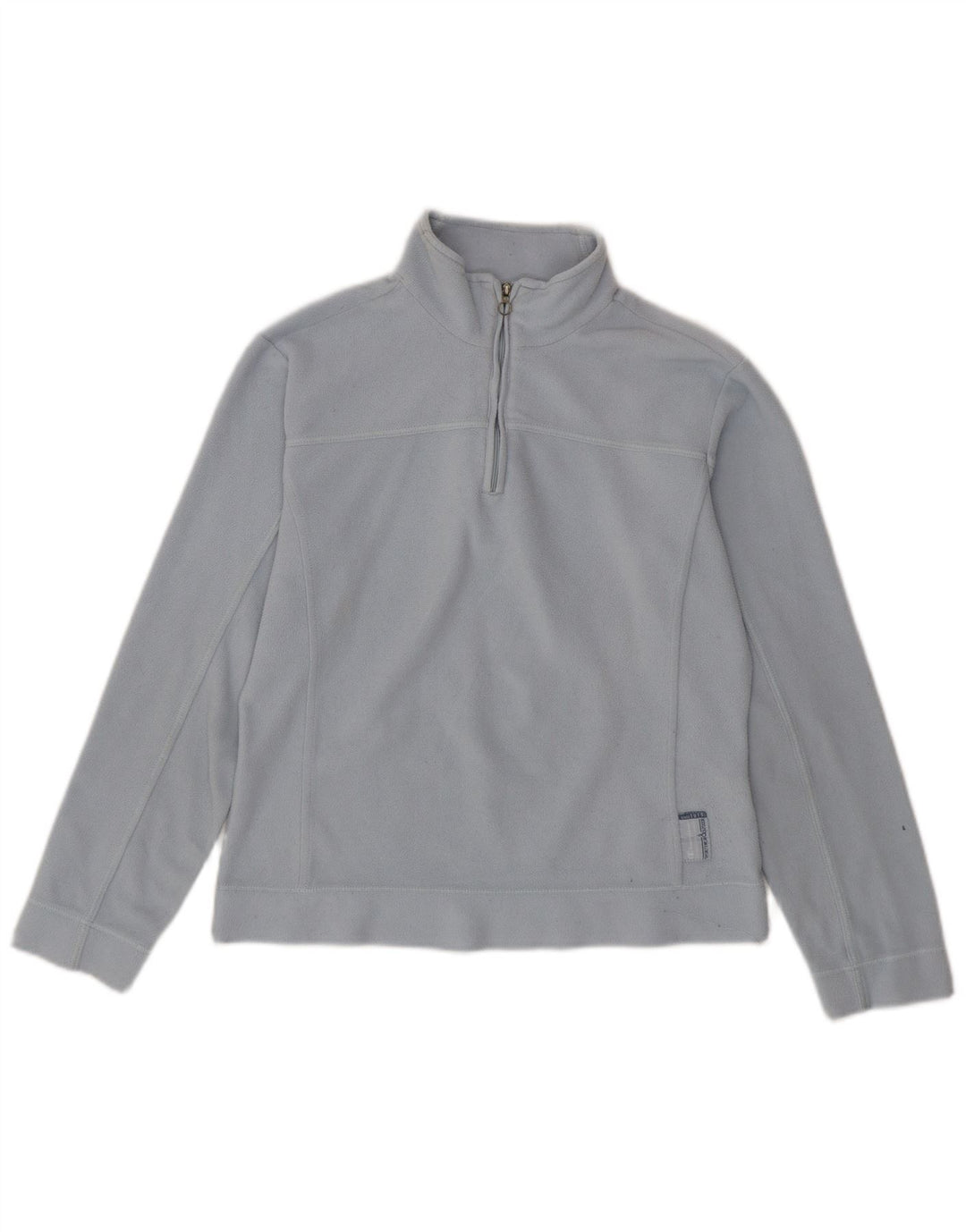 CHAMPION Womens Zip Neck Fleece Jumper UK 16 Large Blue Polyester Vintage Champion and Second-Hand Champion from Messina Hembry 