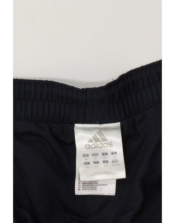Adidas Pantalon de survêtement pour homme 2XL Bleu marine Colorblock Polyester