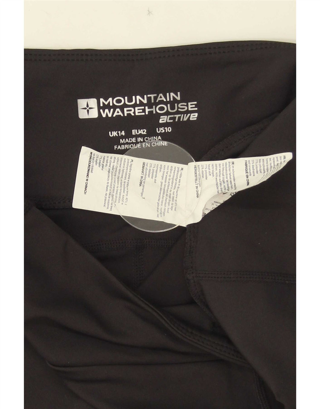 Mountain Warehouse Leggings Capri pour Femme UK 44 Medium Noir Colorblock