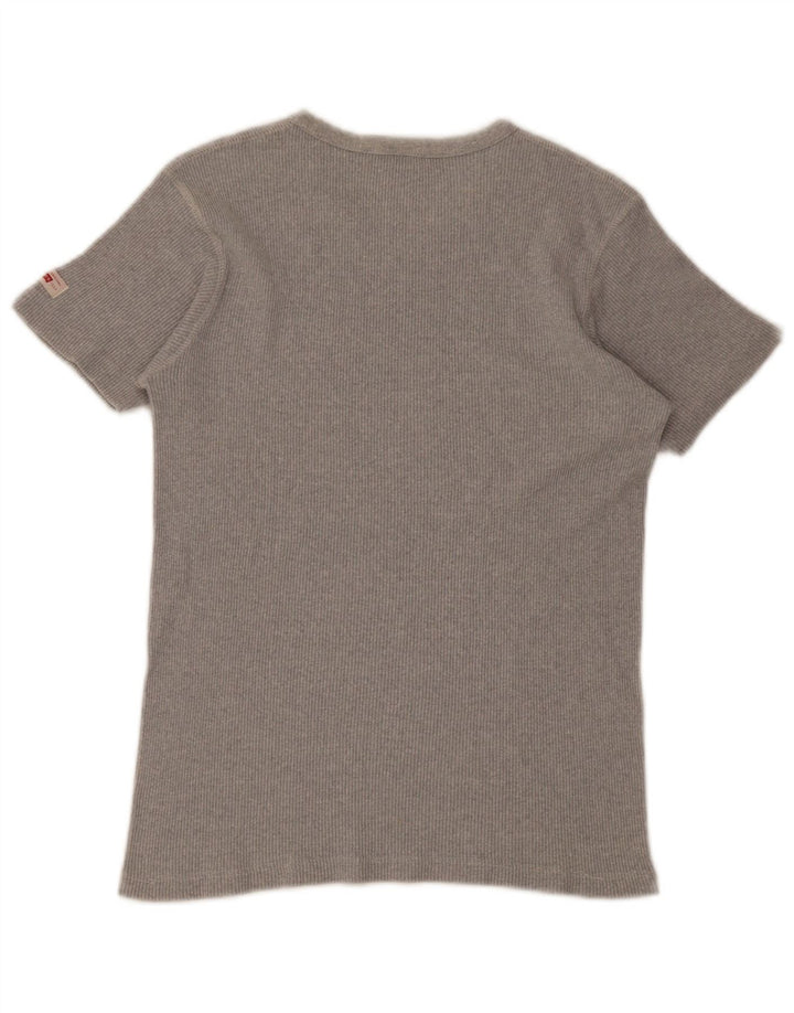Levi's T-Shirt Femme UK 12 Gris Moyen Coton