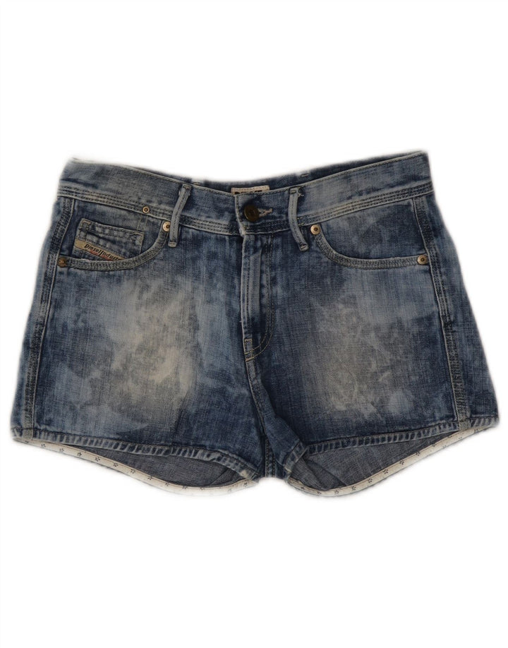DIESEL Short en jean délavé à l'acide pour femme W25 XS Bleu coton
