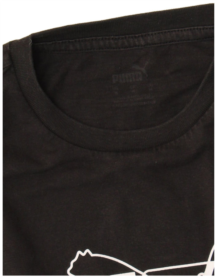 Puma T-shirt graphique pour femme UK 14 Noir moyen