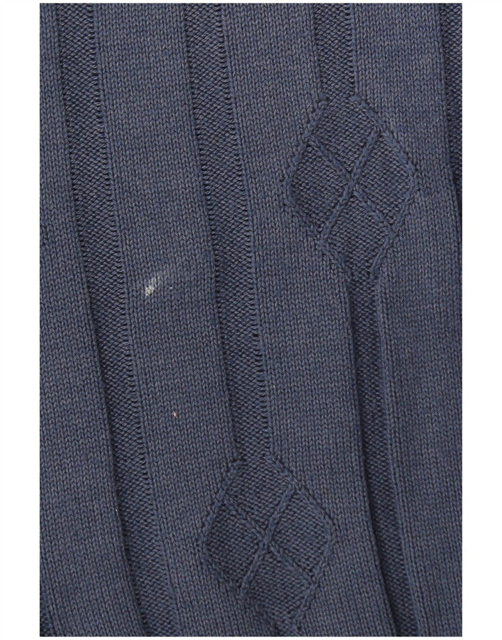 Vintage Mens Vest Débardeur IT 50 Bleu Marine Moyen
