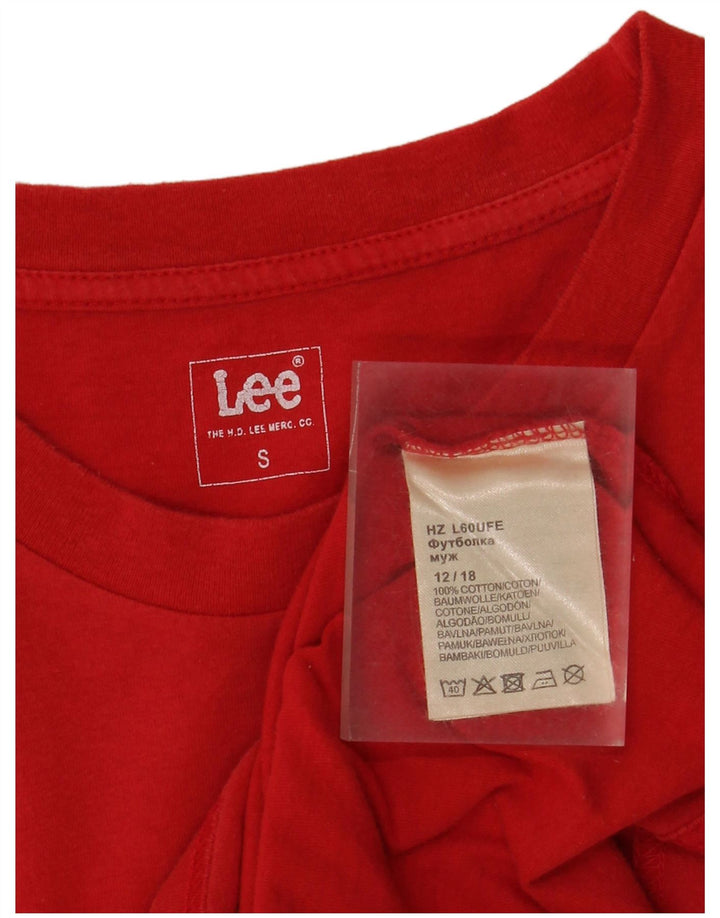 Lee T-Shirt Graphique Homme Petit Rouge Coton