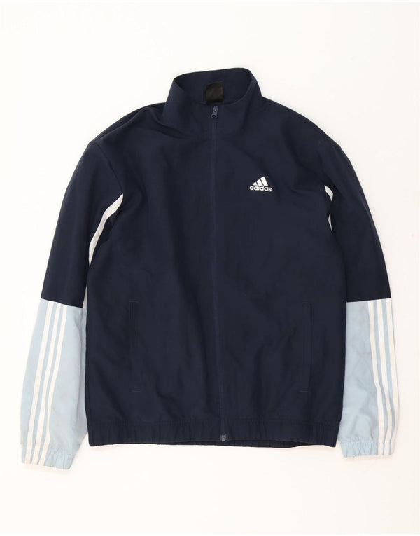 Adidas Veste de survêtement pour homme Bleu marine moyen Polyester colour block