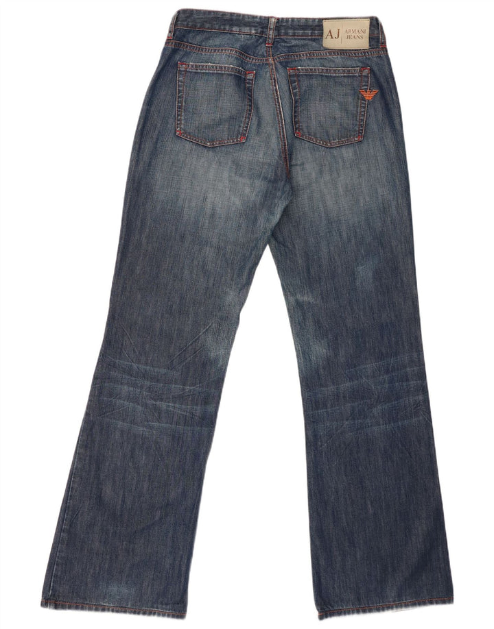 Armani Femme Jean Évasé W31 L32 Bleu Marine Coton