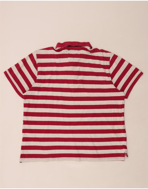 Crew Clothing Polo Homme 2XL Coton Rayé Bordeaux
