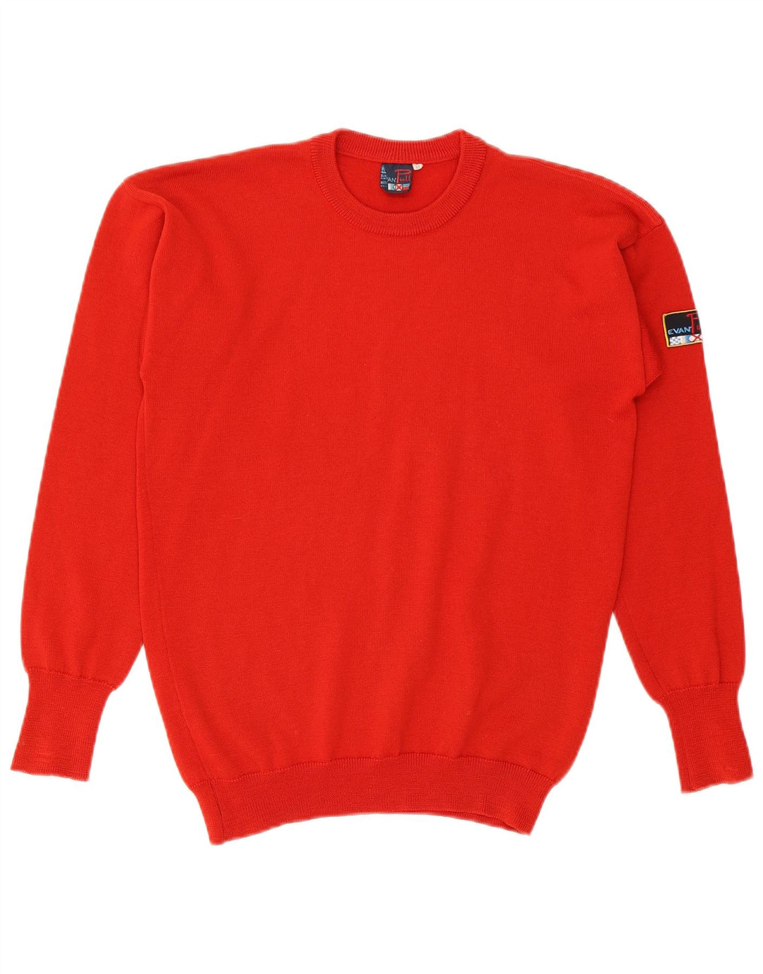 EVAN PULL Pull à col rond pour femme UK 12 Rouge moyen