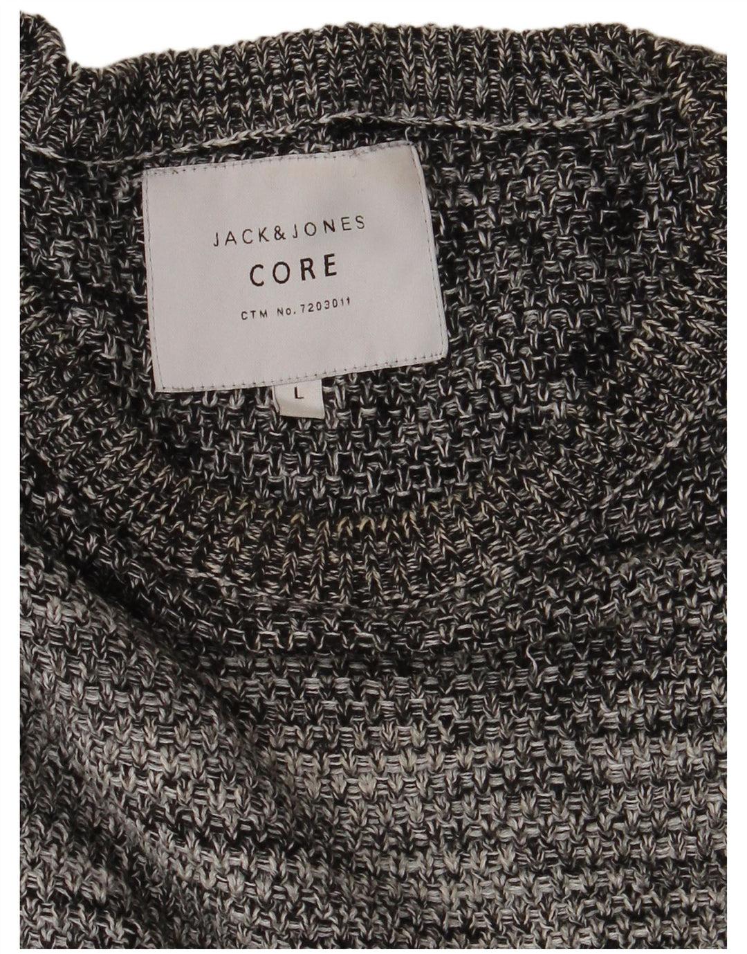 Jack & Jones Pull à col rond pour homme, grand gris