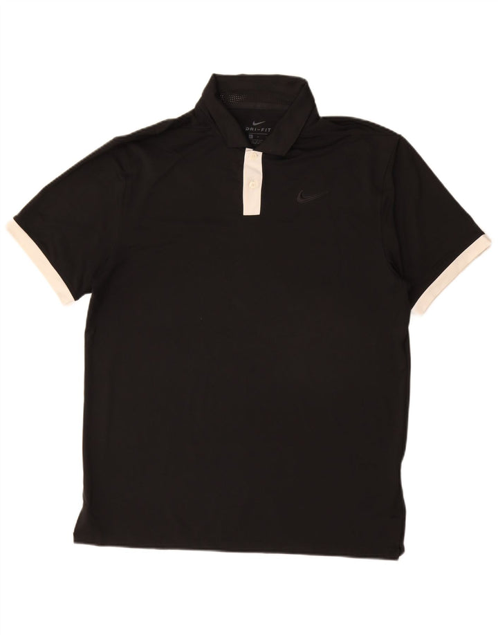 NIKE Polo Dri Fit Homme Noir Moyen Polyester