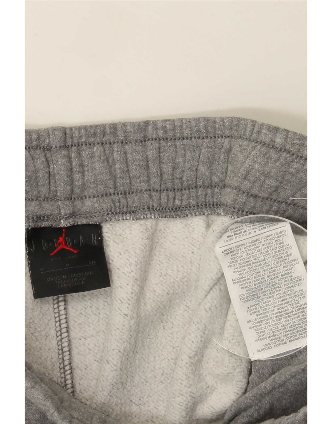 Jordan Short de sport pour homme Petit coton gris