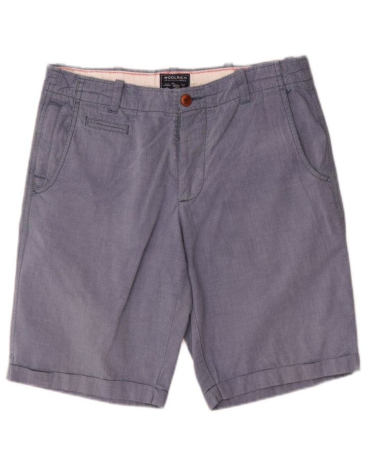 Woolrich Short Chino Homme W31 Bleu Moyen Coton