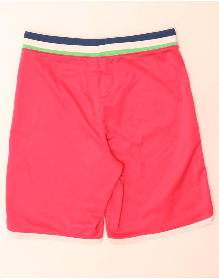 Converse Short de sport pour femme UK 44 Large Rose Rayé Polyester