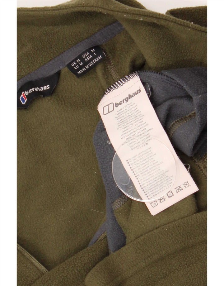 Berghaus Pull Polaire Col Zippé Homme Kaki Moyen Colorblock Polyester