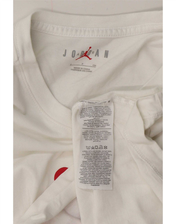 Jordan T-shirt graphique pour homme Petit coton blanc