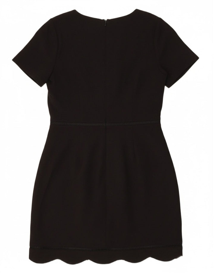 OASIS Womens Sheath Dress UK 12 Medium Black Polyester