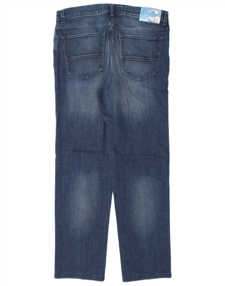 Trussardi Jean Droit W35 L31 Bleu Coton Homme