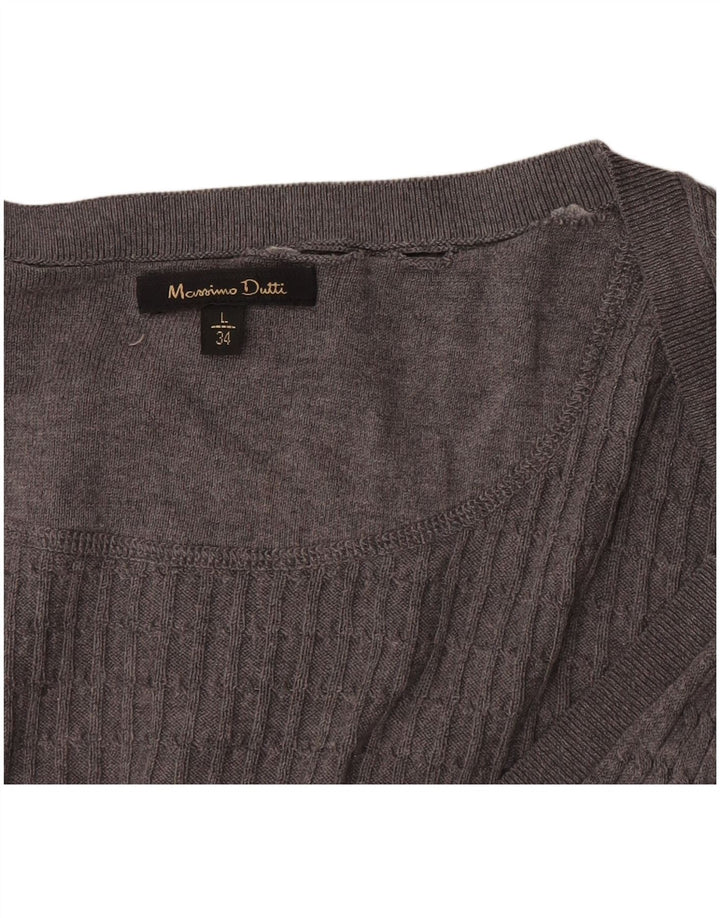 Massimo Dutti Cardigan pour femme UK 14 Large Gris