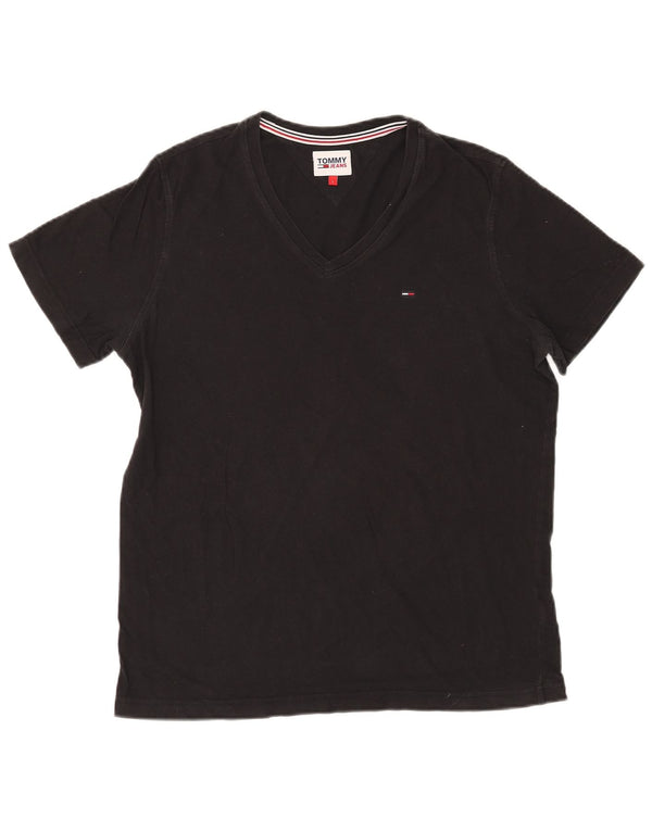 Tommy Hilfiger T-Shirt Homme Haut Large Noir Coton