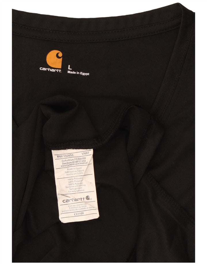 Carhartt Haut à manches longues pour femme UK 16 Large Noir Polyester