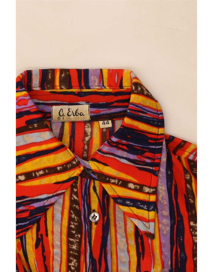 Chemise Femme Vintage IT 44 Rayé Multicolore Moyen
