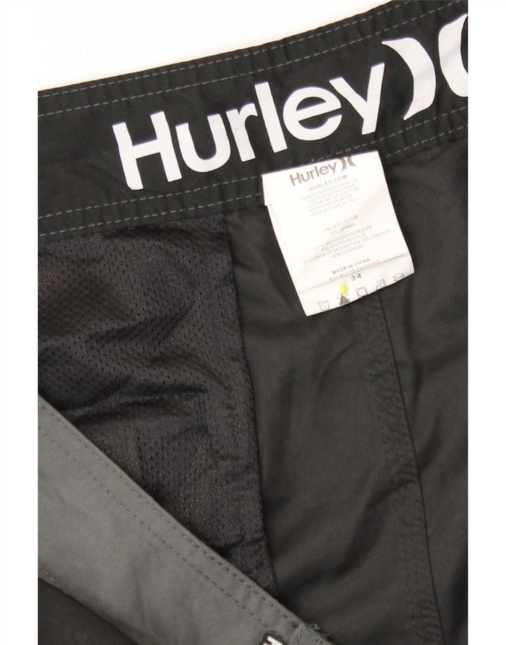 Hurley Short de Bain Homme Large Noir Colorblock Polyester