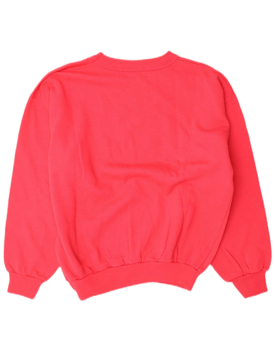 vintage Mens Graphic Sweatshirt Jumper Moyen Rose Coton