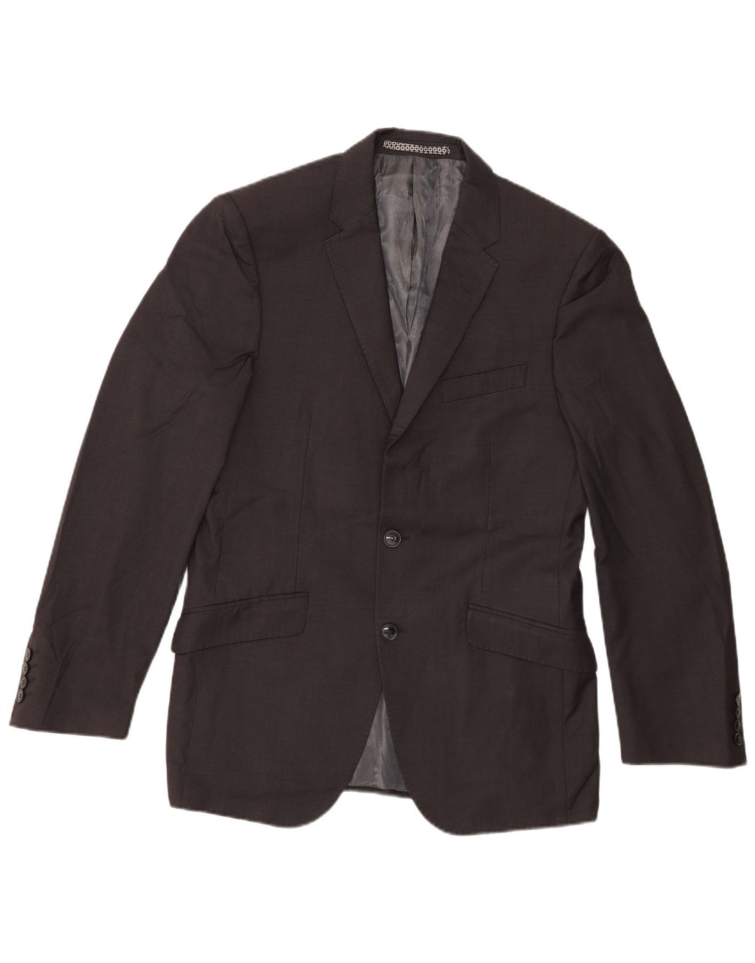 Marks & Spencer Veste blazer à 2 boutons pour homme UK 38 Gris moyen Laine vierge