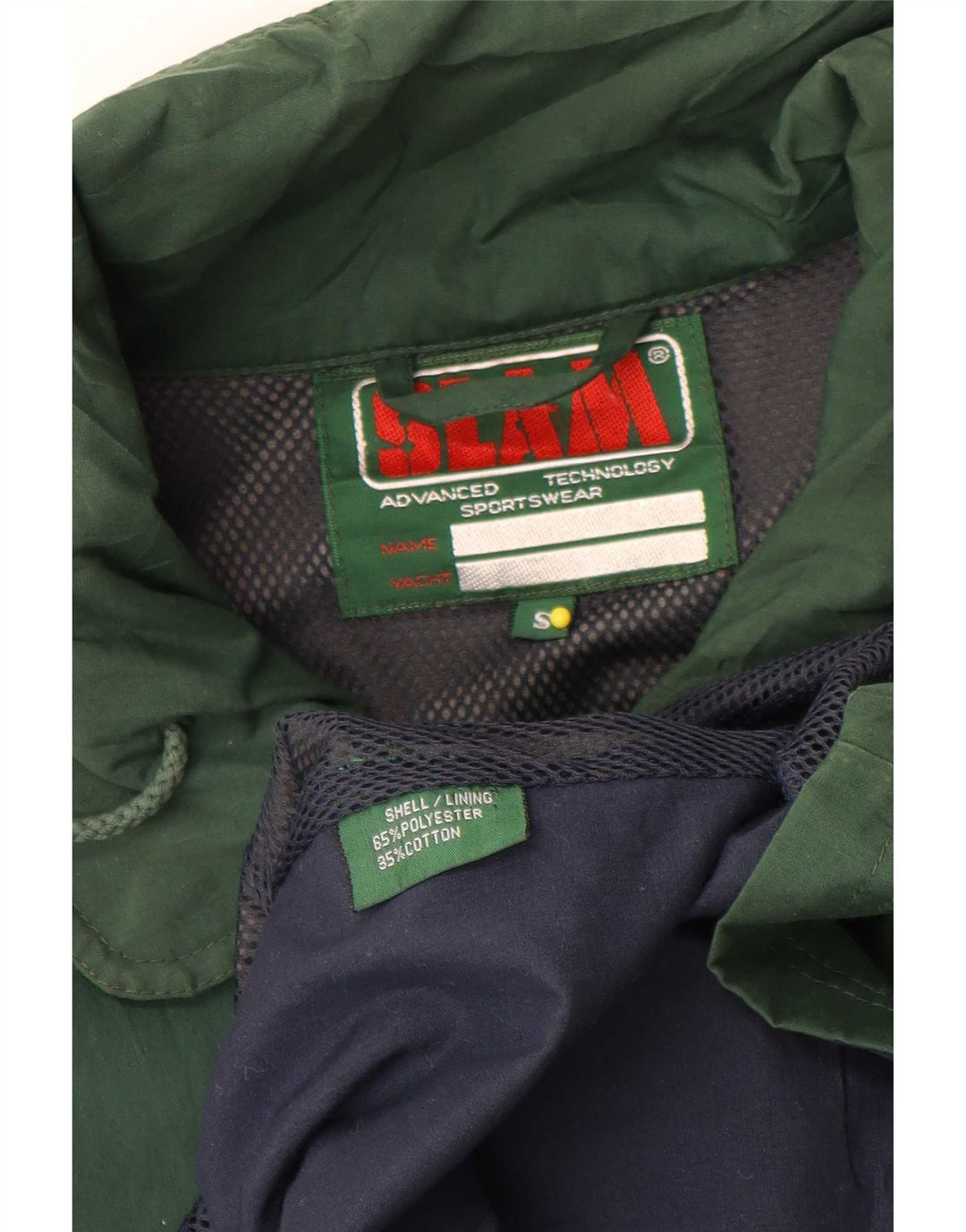 Slam Veste de pluie coupe ample pour homme UK 36 Petit Vert Polyester