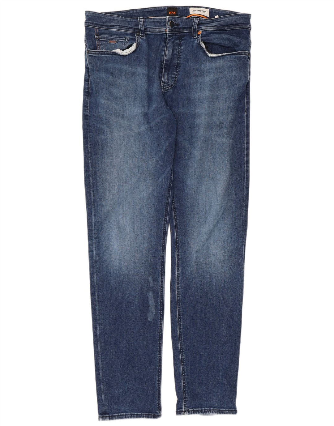 Hugo Boss Femme Jean Slim Soft Motion W36 L34 Bleu Coton