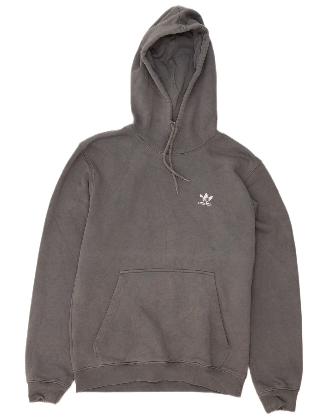 Adidas Pull à capuche pour homme Petit coton gris