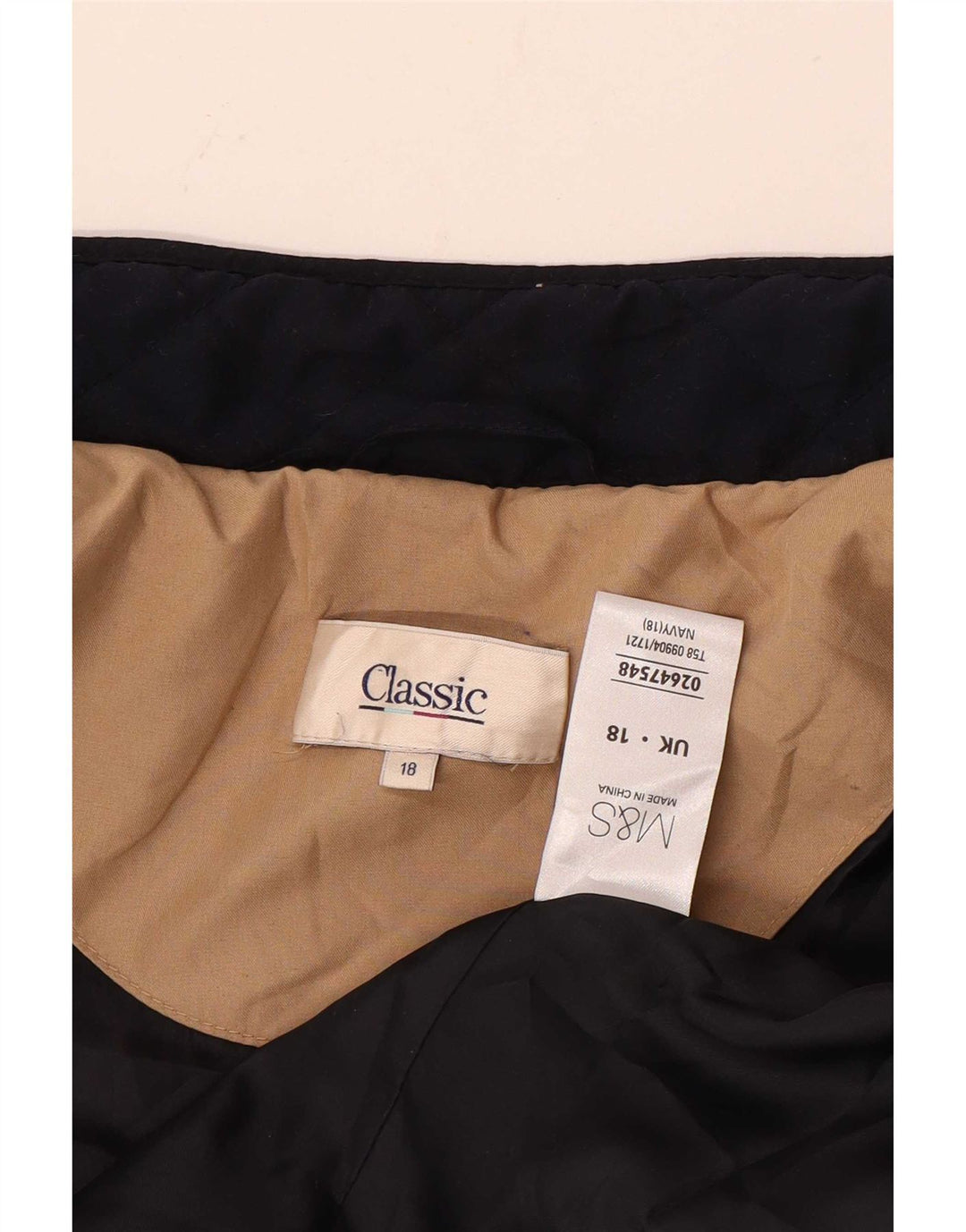 Veste matelassée CLASSIC Femme UK 18 XL Bleu Marine Polyester