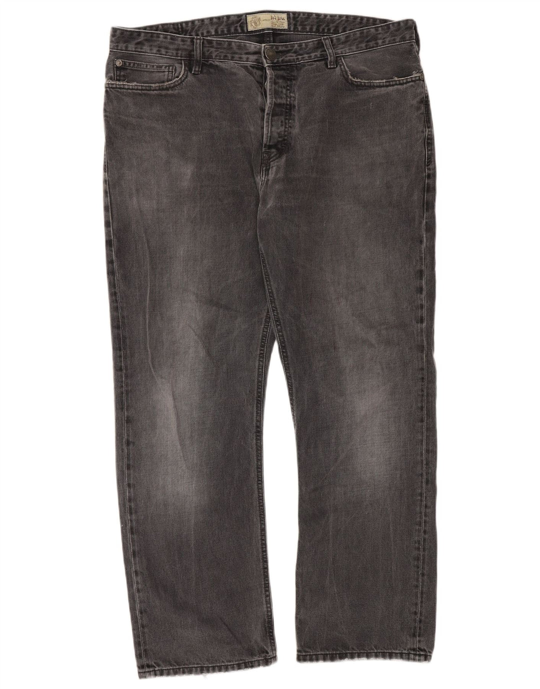 Fat Face Jean droit homme W38 L30 gris coton