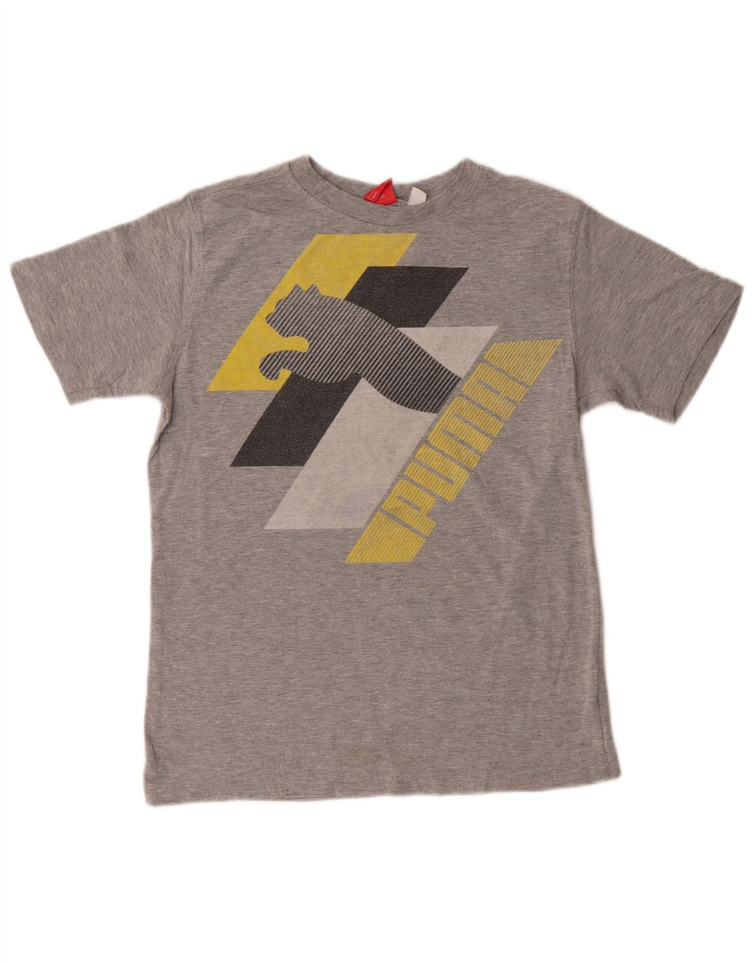 Puma T-Shirt Graphique Garçon 9-10 Ans Gris Moyen Coton