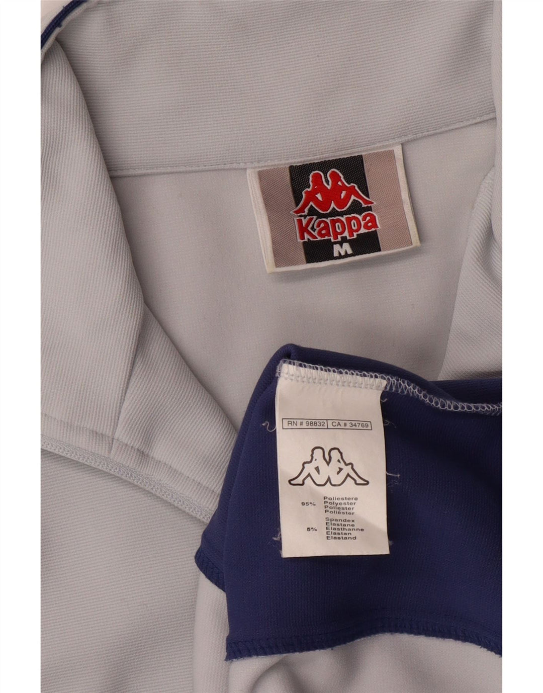 Kappa Veste de Survêtement Homme Bleu Moyen Polyester Colorblock