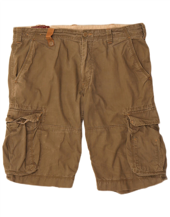 Marlboro Classics Short Cargo Homme W38 XL Kaki Coton