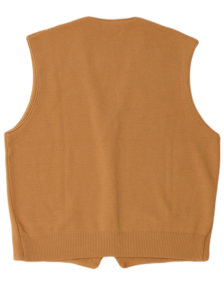 Bramante Gilet Homme Laine Beige Moyen