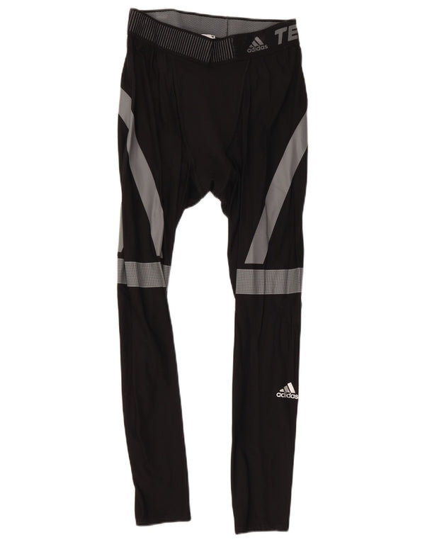 Adidas Legging court Tech Fit homme en polyamide color block noir taille L