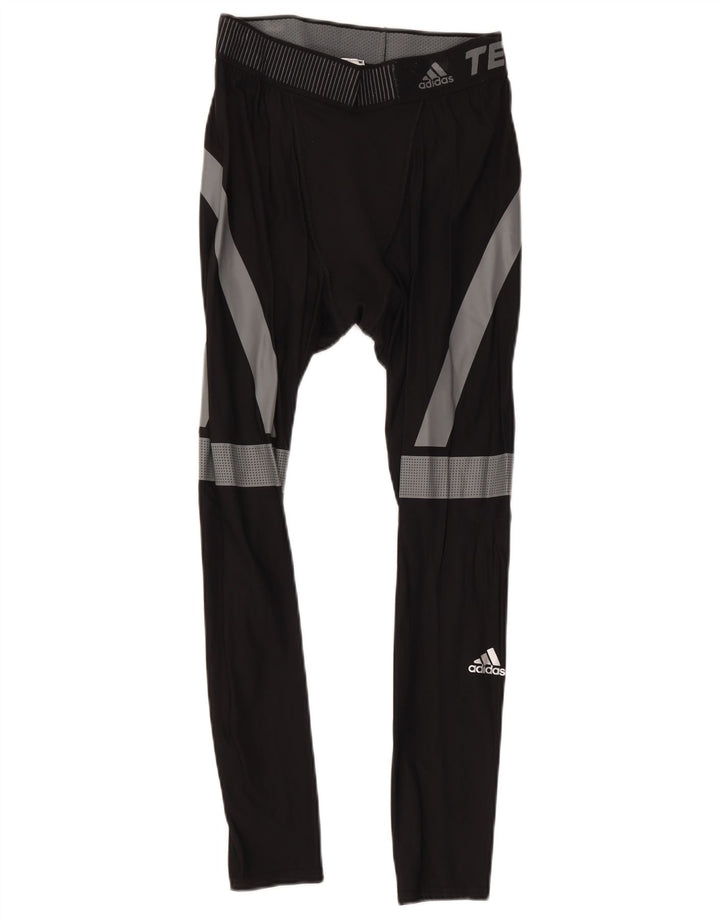 Adidas Legging court Tech Fit homme en polyamide color block noir taille L