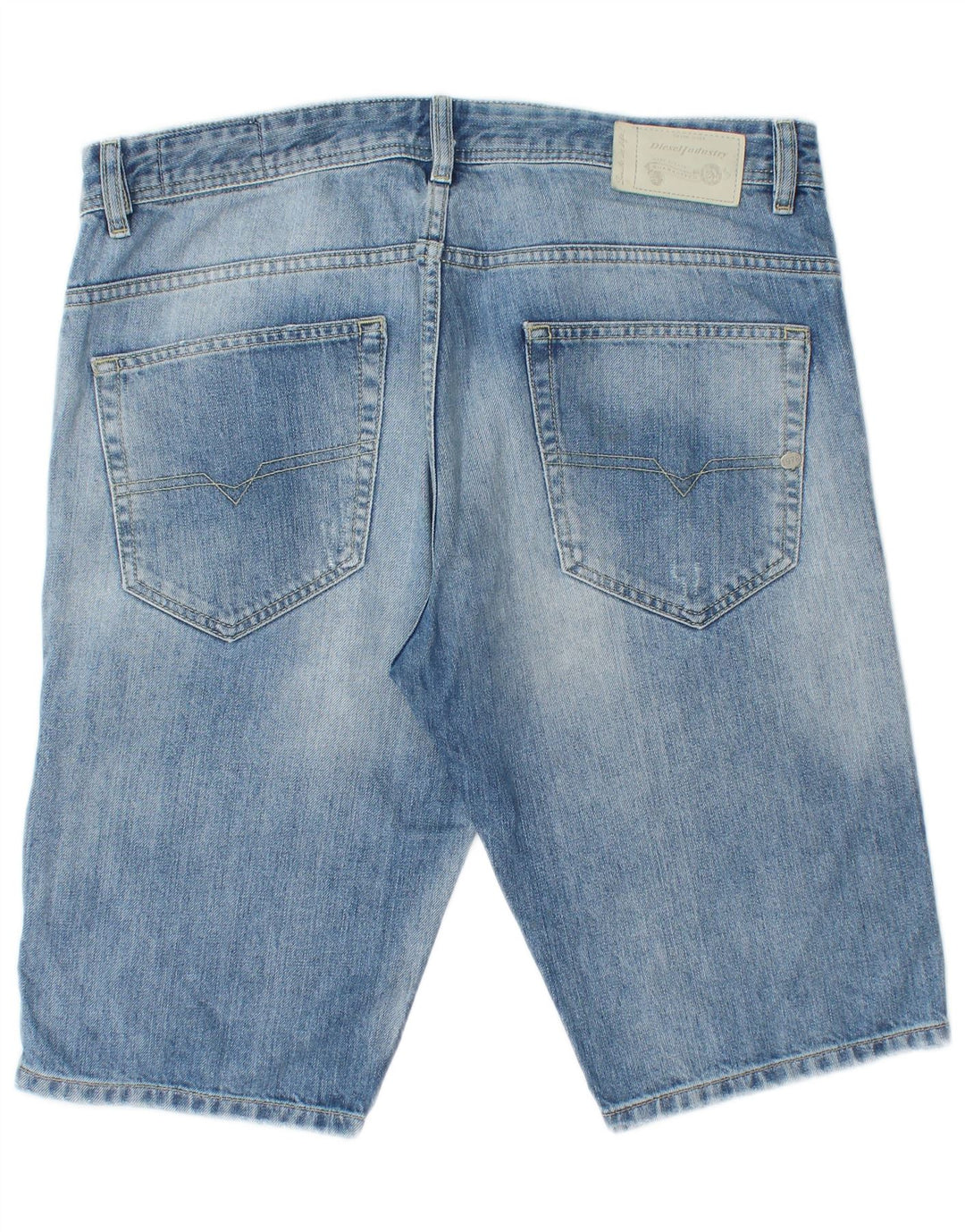 DIESEL Short en jean vieilli pour homme W34 Grand bleu en coton