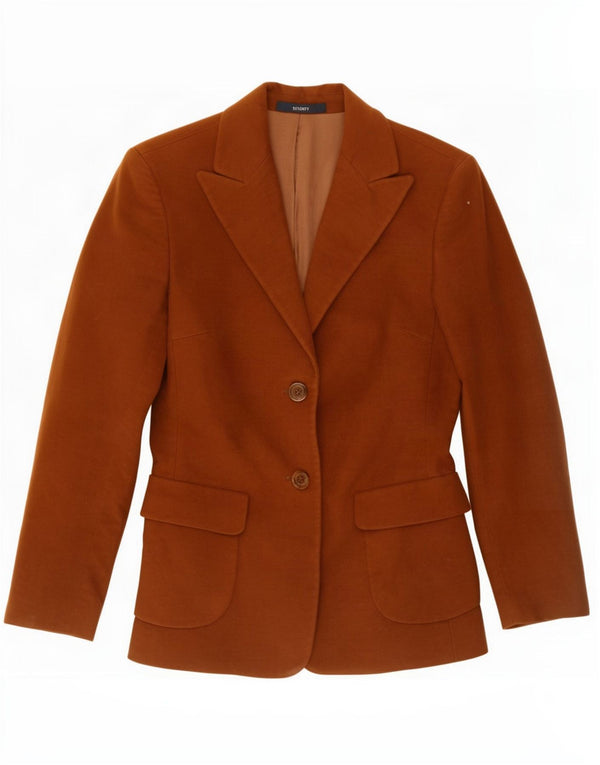 Seventy Veste Blazer 2 Boutons Femme IT 40 Petit Marron Coton