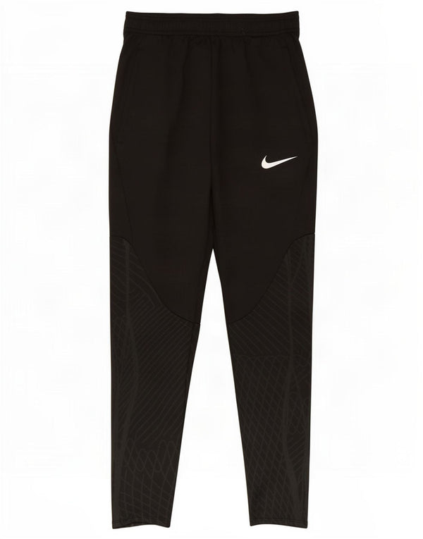 Nike Pantalon de survêtement Dri Fit Slim pour garçon 12-13 ans Grand Noir Géométrique