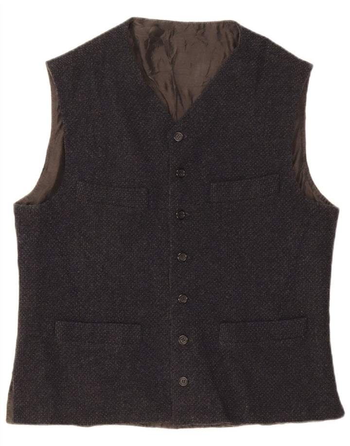 vintage Mens Utility Gilet UK 36 Petit Gris